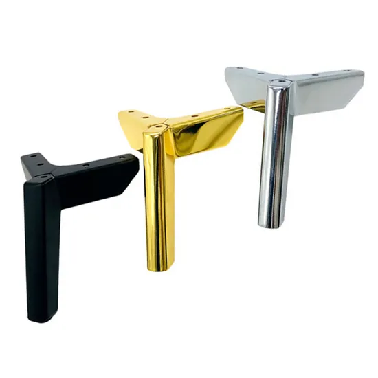 Patas de sofá de metal dorado de alta resistencia en forma de X: lujo moderno para sofás y espacios de comedor de diseño
