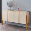 Gabinete lateral de entrada de madera maciza de pared neoclásico chino moderno de lujo con almacenamiento