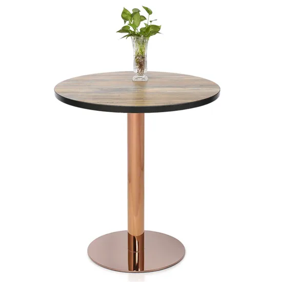 Base de mesa de cobre de piezas de muebles de metal para contrato comercial