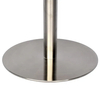 Base de mesa de acero inoxidable para mesa de restaurante con placa superior en X