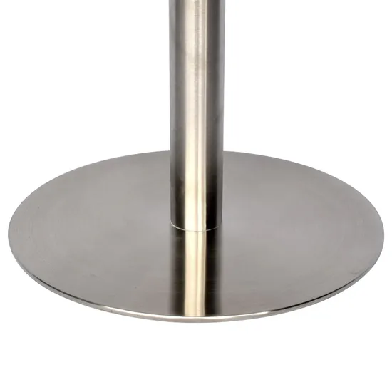 Base de mesa de acero inoxidable para mesa de restaurante con placa superior en X