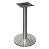 Base de mesa de restaurante con escalón compuesto revestido de acero inoxidable