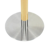 Mesa de comedor de metal sólido para café, pata redonda de mesa de acero inoxidable para restaurante