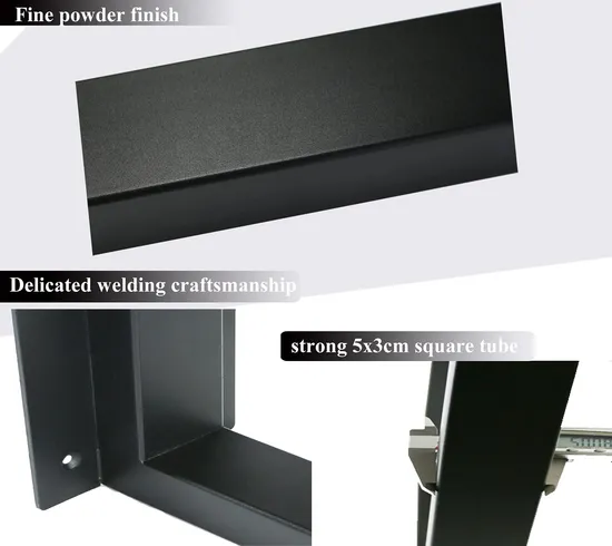 Escritorio Banco de oficina Comedor Café Muebles de comedor Patas de mesa de metal