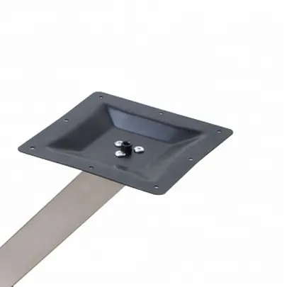 Base rectangular concisa de la tabla de las piernas de los muebles del metal del pedestal del tubo de la forma de X