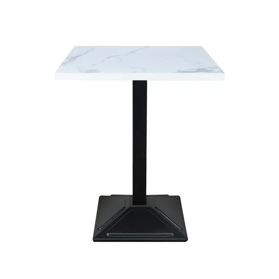 Muebles de interior fabricados para el hogar, mesa de restaurante, mesa de comedor redonda blanca moderna