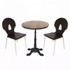 Base de mesa de comedor negra con recubrimiento en polvo de hierro fundido