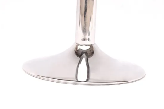 Patas de mesa de comedor plateadas con base de mesa chapada en hierro para uso hotelero