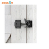 Kit de bisagras para cerca y pestillo de puerta de metal pequeño y resistente para uso en exteriores