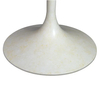 Base de mesa de trompeta de comedor de hierro blanco más nueva