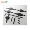 Kit de herrajes para puertas y cercas de madera de acero negro de alta resistencia OEM - Recubrimiento en polvo personalizado