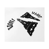 Kit de herrajes para puertas y cercas de acero galvanizado de alta resistencia para puertas exteriores
