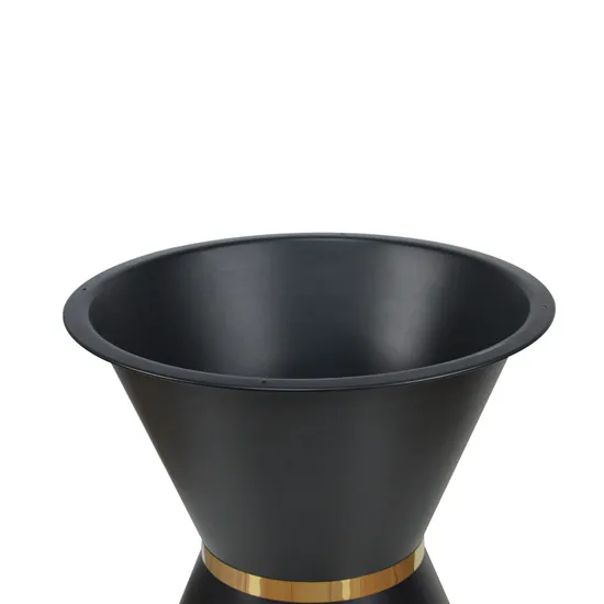 Base redonda grande de la tabla del restaurante de la mesa de comedor del metal del negro de los muebles