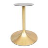Nuevo diseño de base de mesa de tulipán de rayita dorada de titanio para mesa de comedor