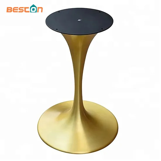 Patas de mesa estilo tulipán de hierro y titanio de estilo elegante para mesas de centro