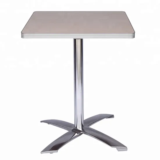Pata plegable ajustable de la tabla del metal de la aleación de aluminio de la base de la tabla de los muebles de encargo
