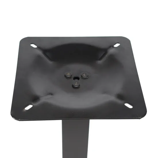 Base de mesa de hierro sólido plano negro de buena calidad para uso en restaurantes