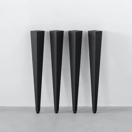 Escritorio moderno industrial Banco de hierro fundido de metal para comedor patas de mesa cónicas de café