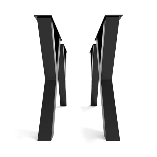 MID Century Farmhouse Y Base de metal para muebles de madera Patas de mesa de acero