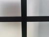 Nueva puerta de granero penal francesa con marco de acero negro interior elegante
