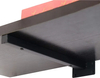 Soportes para estantes flotantes Estante montado en la pared retro industrial Soporte negro de un solo lado estándar