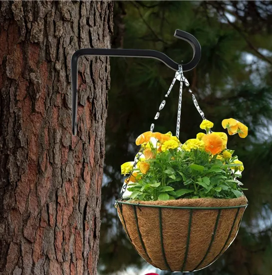 Gancho giratorio para plantas, soporte para plantas colgantes para cesta de flores