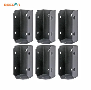 Kit de soporte de madera y carpintería de acero y metal con soporte de base de esquina