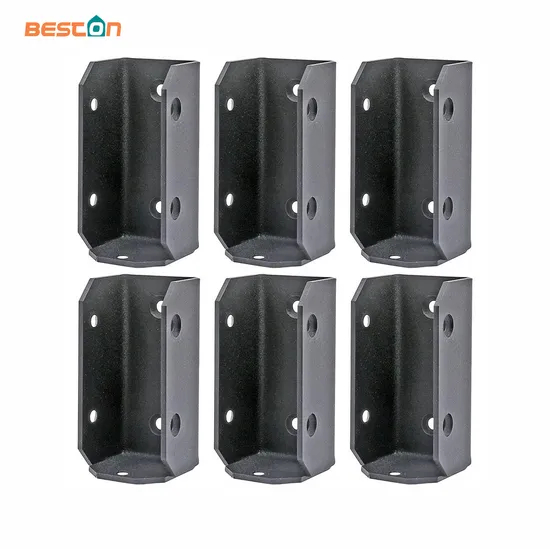 Kit de soporte de madera y carpintería de acero y metal con soporte de base de esquina