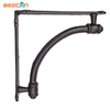 Soporte de ángulo en forma de L montado en la pared Soportes de estante de soporte de esquina multifuncionales de metal