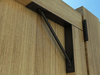 Kit de soporte para puerta Soporte para puerta exterior y bisagras para puerta