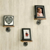 Soportes de estante decorativos de madera del gancho colgante del soporte de pared retro