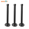 Soporte de estante de tubo de latón industrial negro decorativo industrial resistente rústico