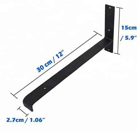 Soportes de pared para estante de hierro, soporte triangular para puerta de madera