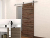 Riel para puerta corrediza de granero SS304 de 6 pies de granja rústica - Perchas con rodamientos de bolas para un diseño interior atemporal