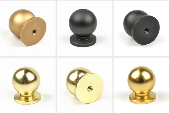 Perillas de puerta sólidas de bola redonda de latón manijas manija de perilla de cocina de carrete