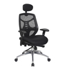 Escriba una silla de oficina de tela negra de modelos clásicos de buena calidad