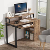 Gabinete minimalista inteligente para sala de estar, escritorio para juegos en forma de L, escritorio esquinero para ordenador