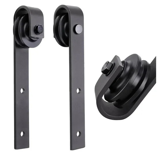 Herrajes para puertas corredizas de granero de acero asequibles con rodillo oculto: proveedor mayorista de puertas de dormitorio residenciales y comerciales