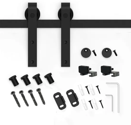 Mini perchas para puertas corredizas de granero