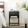 Mesas auxiliares de cama negra, mesita de noche plegable de hierro, mesita de noche personalizada