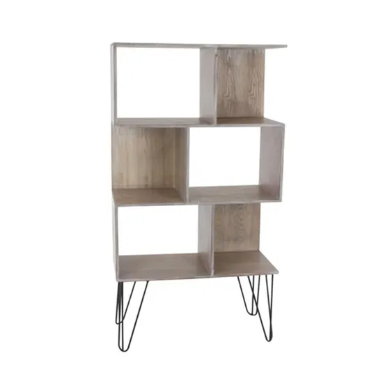 Muebles de sala de estar con patas de hierro metálico, estantes de almacenamiento, mesas auxiliares
