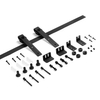 Kit moderno de herrajes corredizos para puerta de Granero, precio asequible, acero resistente para puertas interiores de 80 pulgadas
