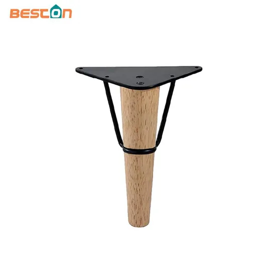 Patas asequibles para muebles de madera maciza: estructura de metal para mesas y sofás