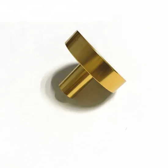 Perilla de latón con cepillo para puerta de armario de cocina, redondo, dorado, brillante, pequeño