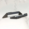 Manijas para muebles Mango de gabinete gris de aluminio moderno con logotipo personalizable