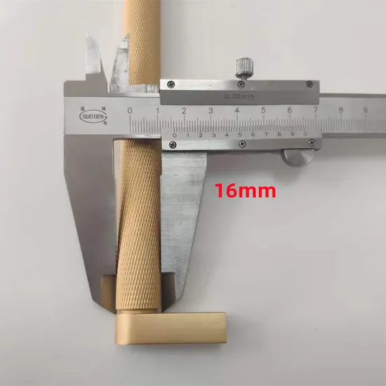 Tirador moleteado para gabinete, tirador de cajón mate negro sólido de cocina de 16mm de diámetro