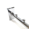 Gancho colgante del tubo del estante de exhibición de la malla de la rejilla de alambre de la ejecución del hierro del metal del final cromado
