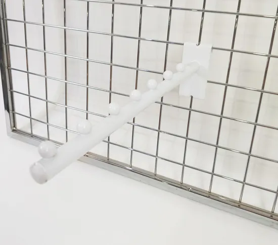 Ganchos de pared de rejilla colgantes de exhibición de metal para gancho de alambre de pared de rejilla