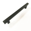 Herrajes para gabinetes Tiradores para cajones Manija sólida para muebles estilo cuadrado mate negro en T