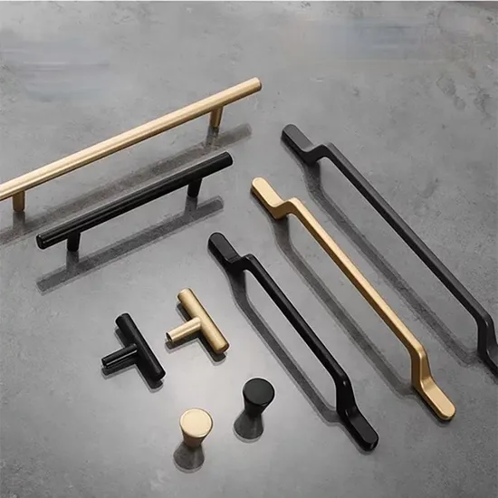 Manija simple de la mesita de noche del cajón del gabinete de los muebles de cocina de la aleación de aluminio del estilo de la fábrica